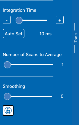 Pasco-spectrometry_tool-menu